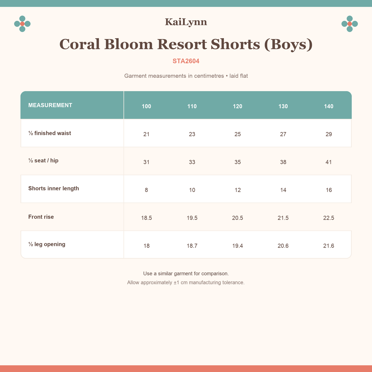 Coral Bloom Resort Shorts (Boys)