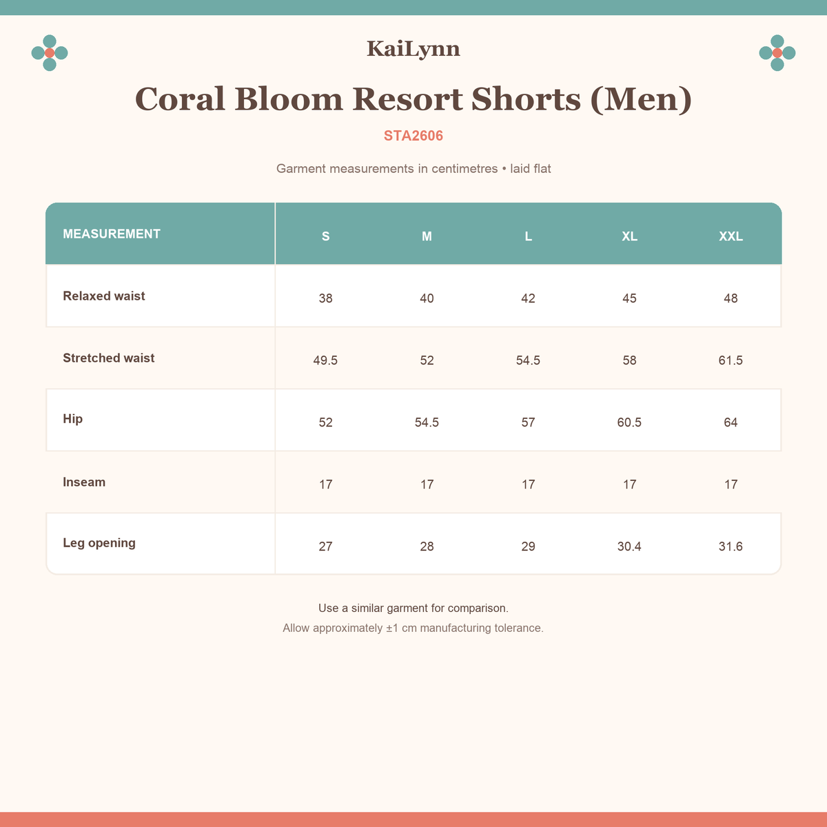 Coral Bloom Resort Shorts (Men)