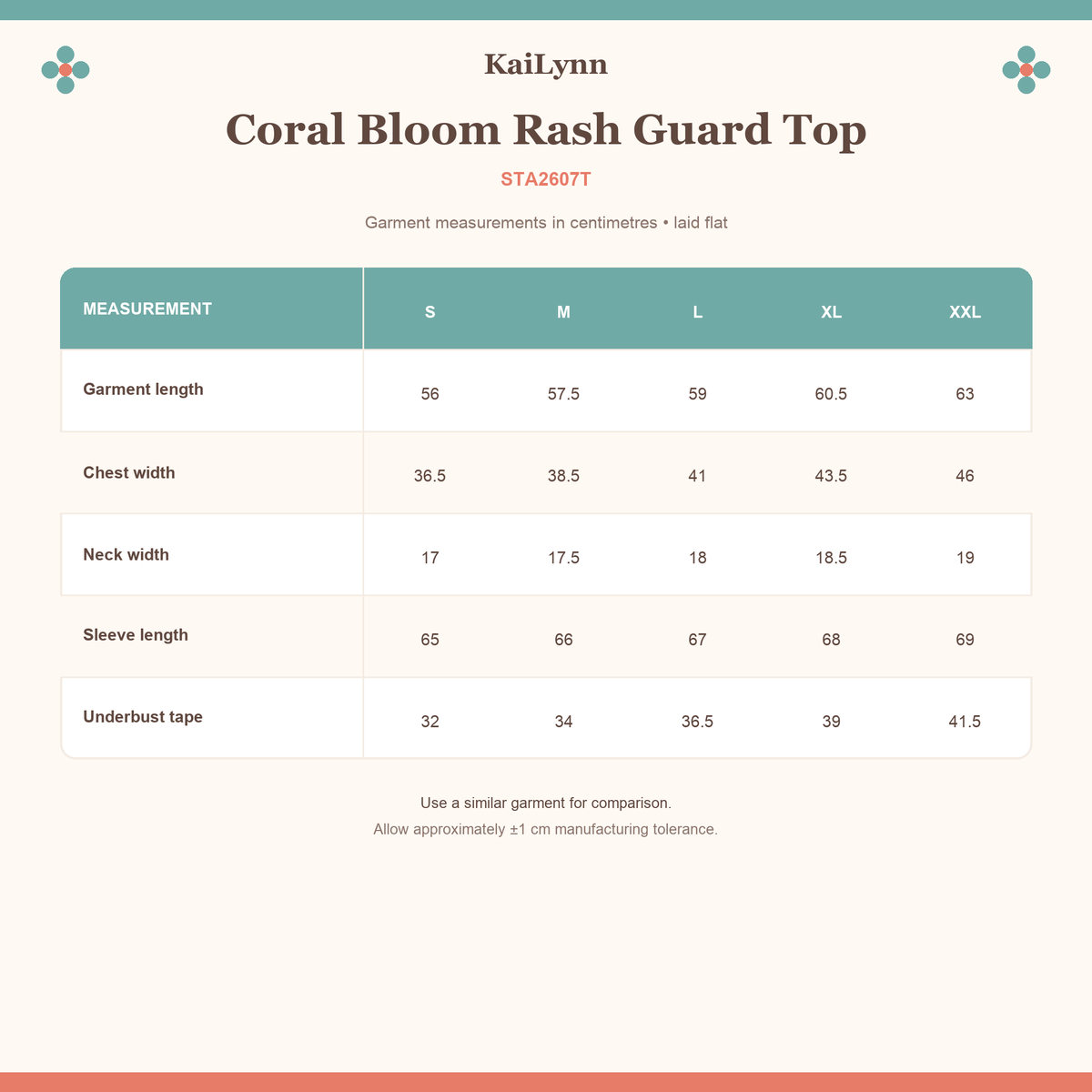 Coral Bloom Rash Guard Top