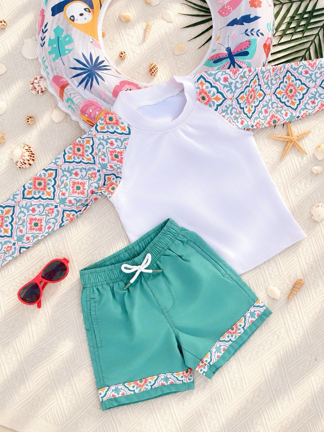 Coral Bloom Resort Shorts (Boys)