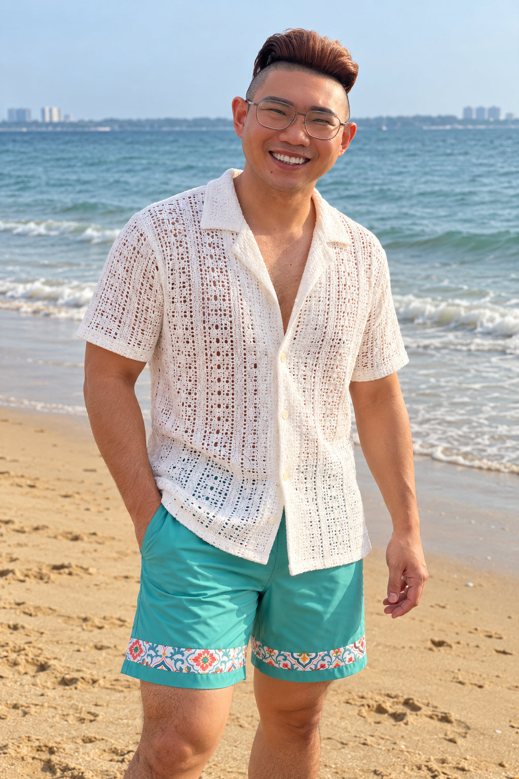 Coral Bloom Resort Shorts (Men)
