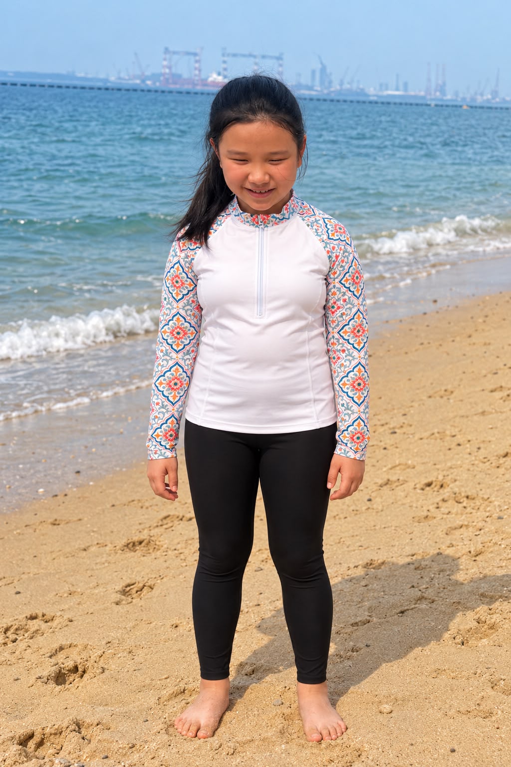 Coral Bloom Rash Guard Pants