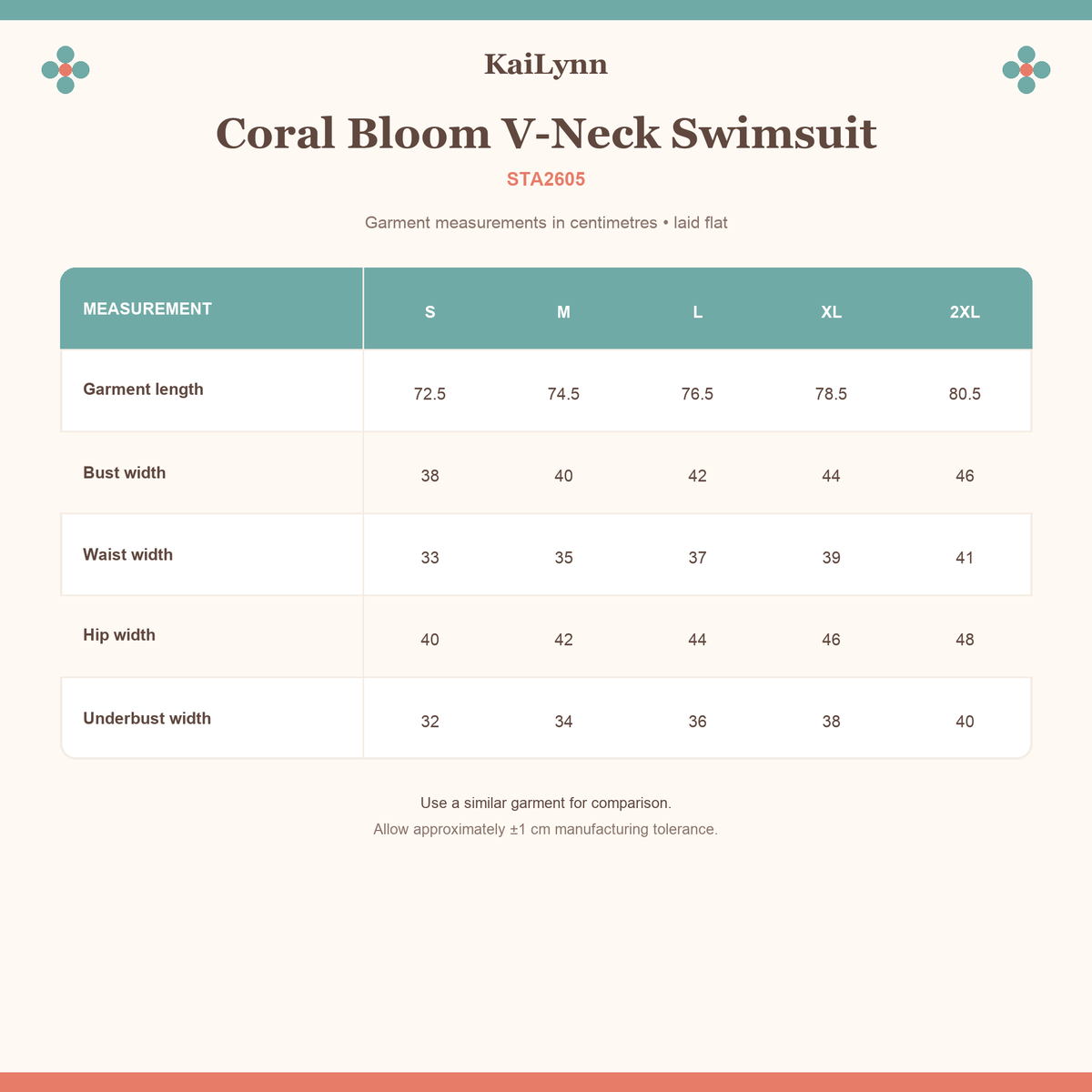 Coral Bloom V-Neck Swimsuit